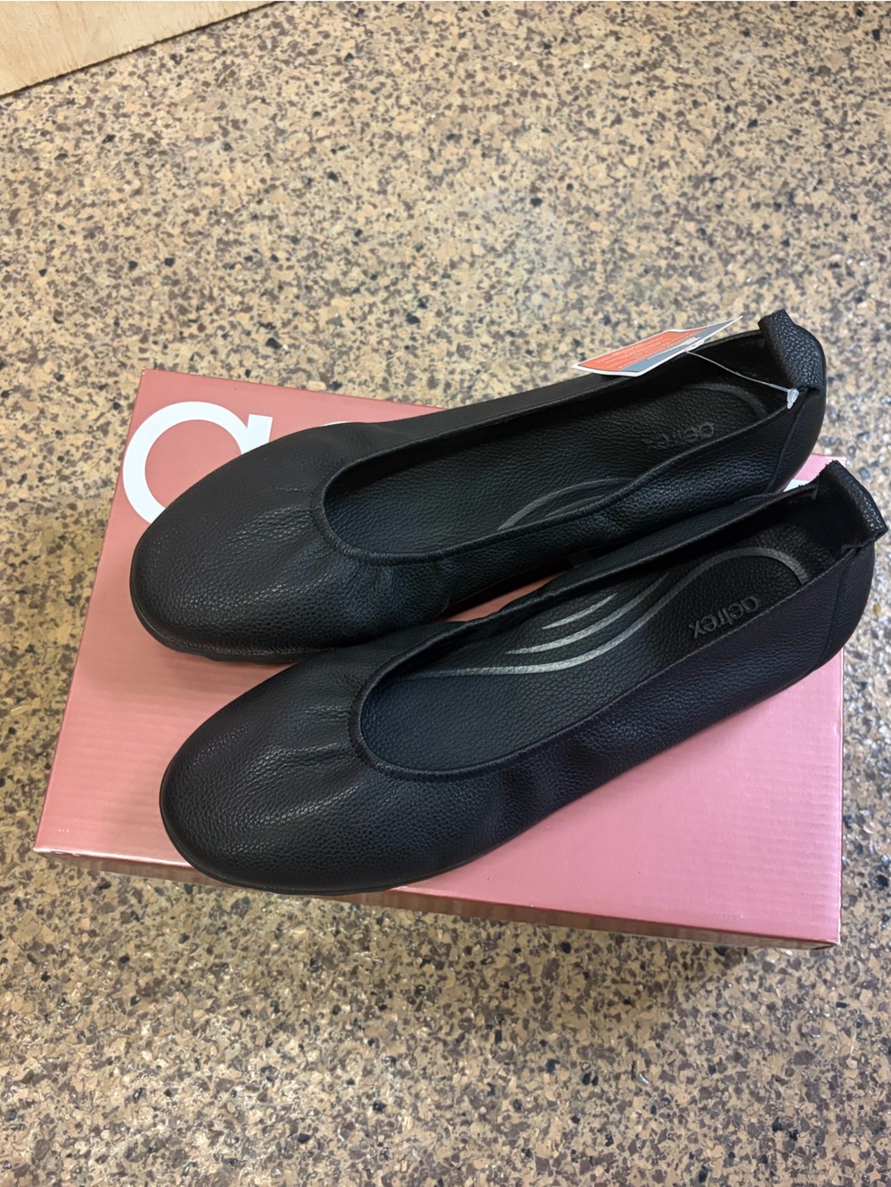 Aetrex Black Women's Slip-On Ballet Flats